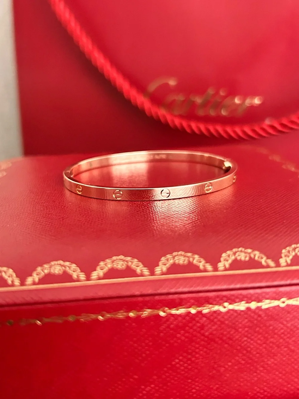 Cartier Rose Gold Love Bracelet SMALL MODEL